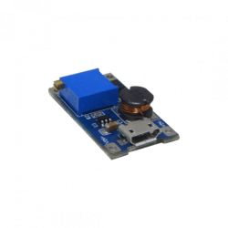 Boost Ajustable AumentaVoltaje in:2-24VDC USB/2-pin out:5-28VDC 2A-Max