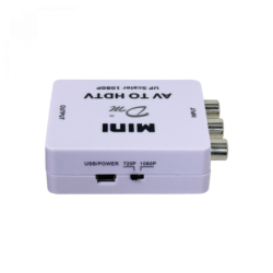 3-RCA-H-in 1-HDMI-out Convertidor Video 720p/1080p req-5V-USB