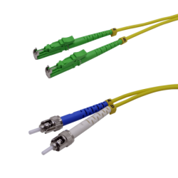 3mt E2000/APC-ST/UPC MonoModo SM Duplex Jumper Cable Fibra 3.0mm 9/125