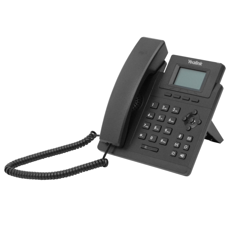 YEALINK 1-SIP 2-LAN inc5V3W PoE-af RJ9-Audif Pant-no-ilumi Telefono IP