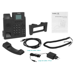 YEALINK 1-SIP 2-LAN inc5V3W PoE-af RJ9-Audif Pant-no-ilumi Telefono IP