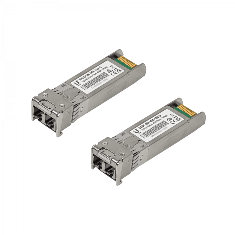 UBIQUITI 2-unids SFP+ MM 10Gbps 300mt 850nm 2-LC DDM UACC-OM-MM-10G-D