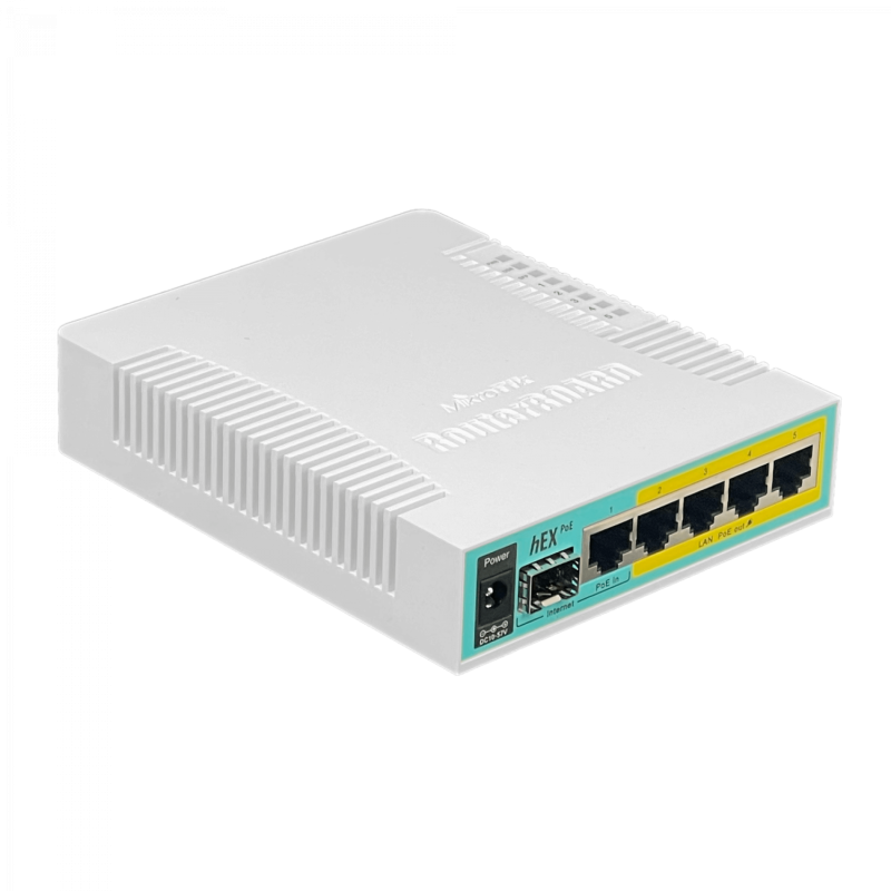MIKROTIK req-cable L4 5-1000(4-PoE) 1-SFP USB 10-57V inc/24V RB960PGS