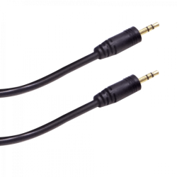 Negro 3,5mm-MM Macho-Macho...