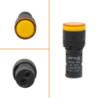 Naranjo LuzPiloto LED 220VAC 14mm-diametro 19mm-cabeza 45mm-altura
