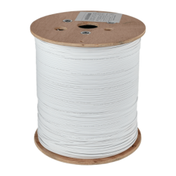 Blanca 1000mts 2-Fibra-SM-G652D DropFTTH Exterior-PVC 3-Portante 5x2mm