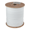 Blanca 1000mts 2-Fibra-SM-G652D DropFTTH Exterior-PVC 3-Portante 5x2mm
