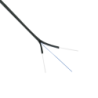 Negra 1-Fibra-SM-G652D 500mt Drop Interior 2-Portantes-FRP LSZH 3x2mm